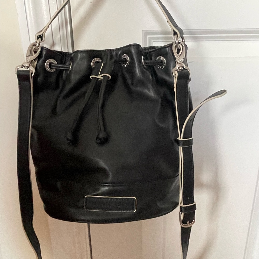 Vera Bradley Black Small Bucket Bag